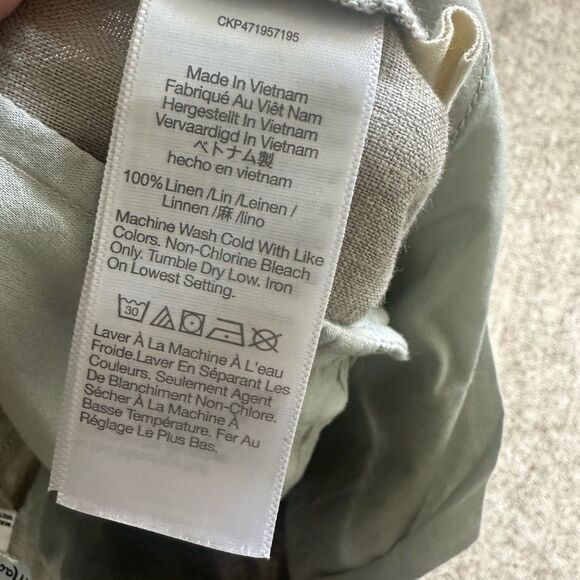 Madewell The Harlow Wide-Leg Linen Pant 2 (tan) - Picture 7 of 7